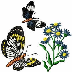 Butterfly Embroidery Design 7
